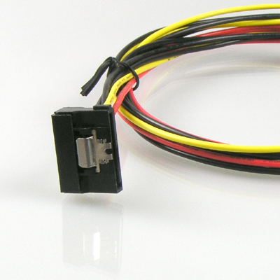 디바이스마트,,Coms,SATA 전원 케이블 ㄱ자 클립형 1m [P2583],