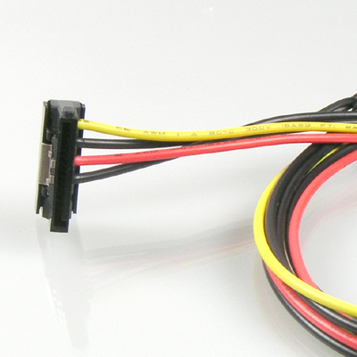 디바이스마트,,Coms,SATA 전원 케이블 ㄱ자 클립형 1m [P2583],