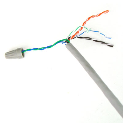 디바이스마트,,Coms,케이블 컨넥터 [T1720],나사형, 총 100개, 회색, 전선의 접속시 사용