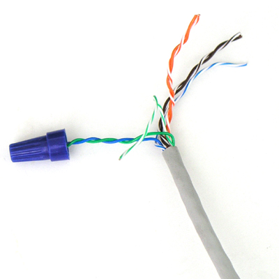 디바이스마트,,Coms,케이블 컨넥터 [T1721],나사형, 총 100개, 파랑색, 전선의 접속시 사용