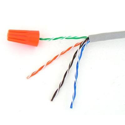 디바이스마트,,Coms,케이블 컨넥터 [T1722],나사형, 주황색, 전선의 접속시 사용