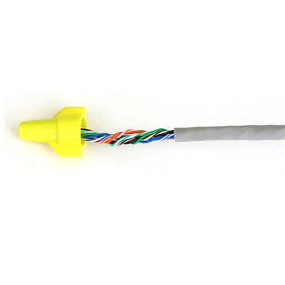 디바이스마트,,Coms,케이블 컨넥터 [T1723],나사형, 총 50개, 노랑색, 전선의 접속시 사용