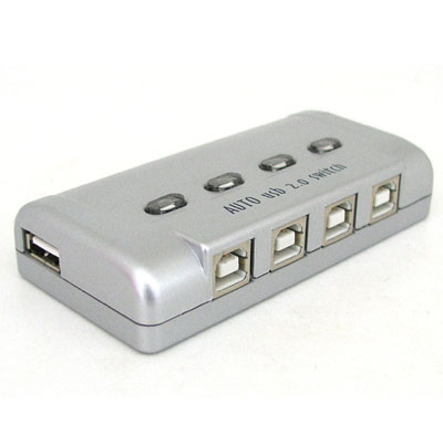 USB 공유기 4:1 - 수동 스위치 및 프로그램 전환 방식 [U2411]