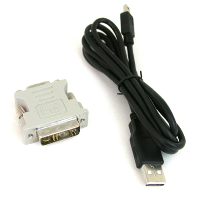 디바이스마트,MCU보드/전자키트 > 개발용 장비 > USB/RS232/RS485 컨버터,멀티아이,USB to DVI 컨버터 [Multi-i 1채널],듀얼 VGA 카드 기능 