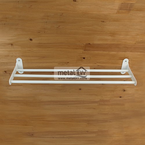 3줄선반겸수건걸이/600mm/백색