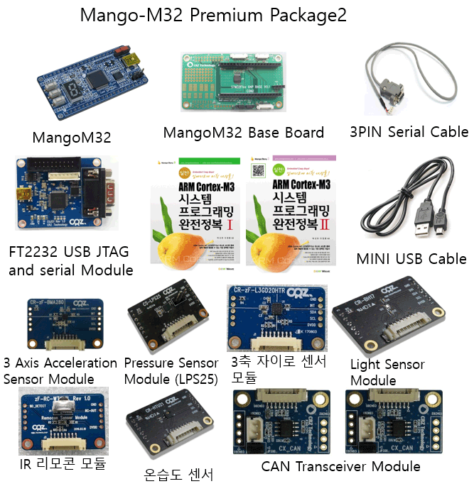 Mango-M32 Premium Package2 [STM32F103 Cortex-M3 EVB] / 디바이스마트