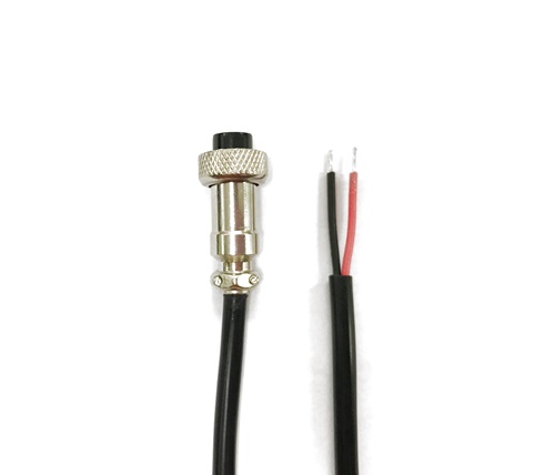 항공잭 써큘러 커넥터 12mm-2핀 cable(1M) [SCK-1202P] / 디바이스마트
