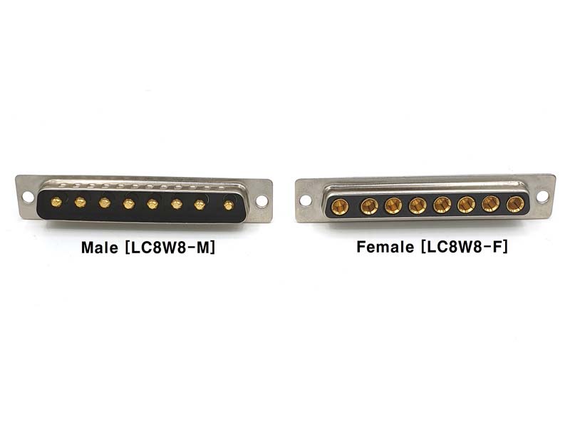 D-SUB 8W8 대전류 커넥터 Male (납땜용) [LC8W8-M] / 디바이스마트