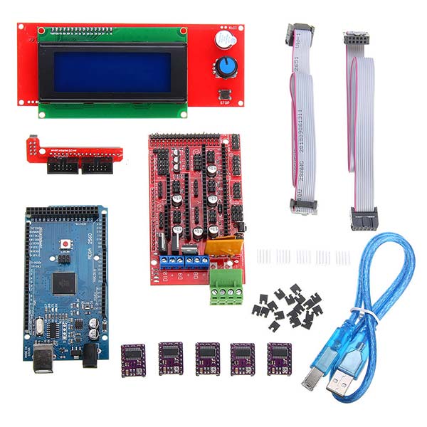 3D Printer Kit RAMPS 1.4+Arduino Mega 2560 +DRV8825 Stepper Motor+2004 ...