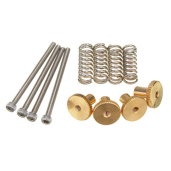 ULTECHNOVO 4pcs Printing Accessories Heated Bed Leveling Kit Springs