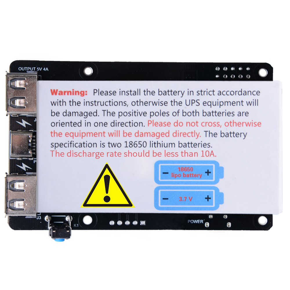 라즈베리파이4B/3B+/3B UPS (RTC 및 Coulometer 포함) [114992299] / 디바이스마트
