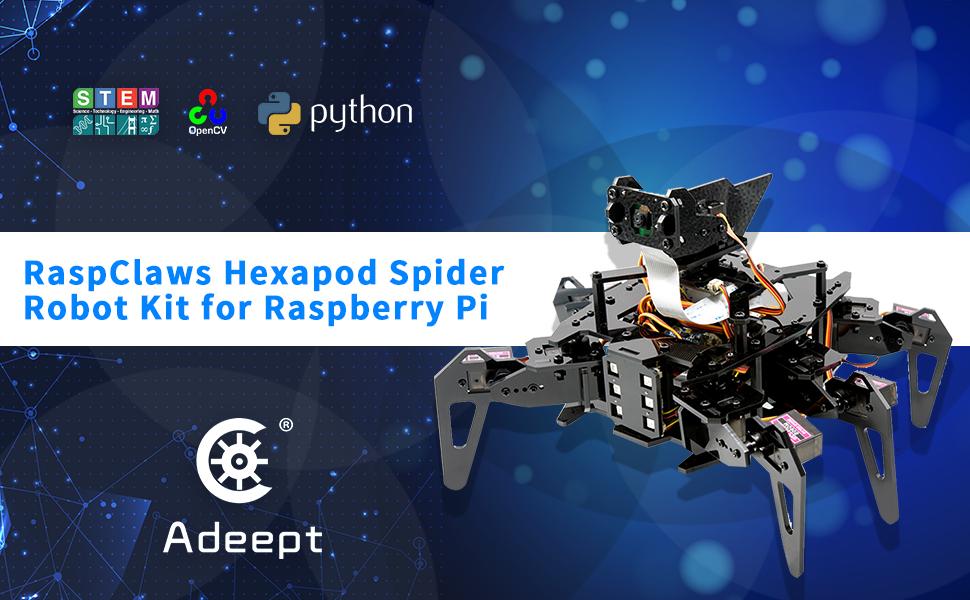 Adeept RaspClaws Hexapod Spider Robot Kit / 디바이스마트