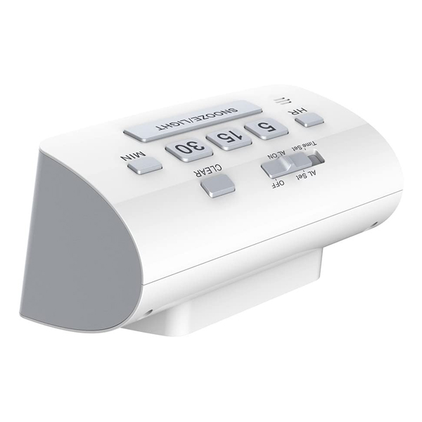BALDR Nap Clock with Quick Setup Digital LCD, White / 디바이스마트