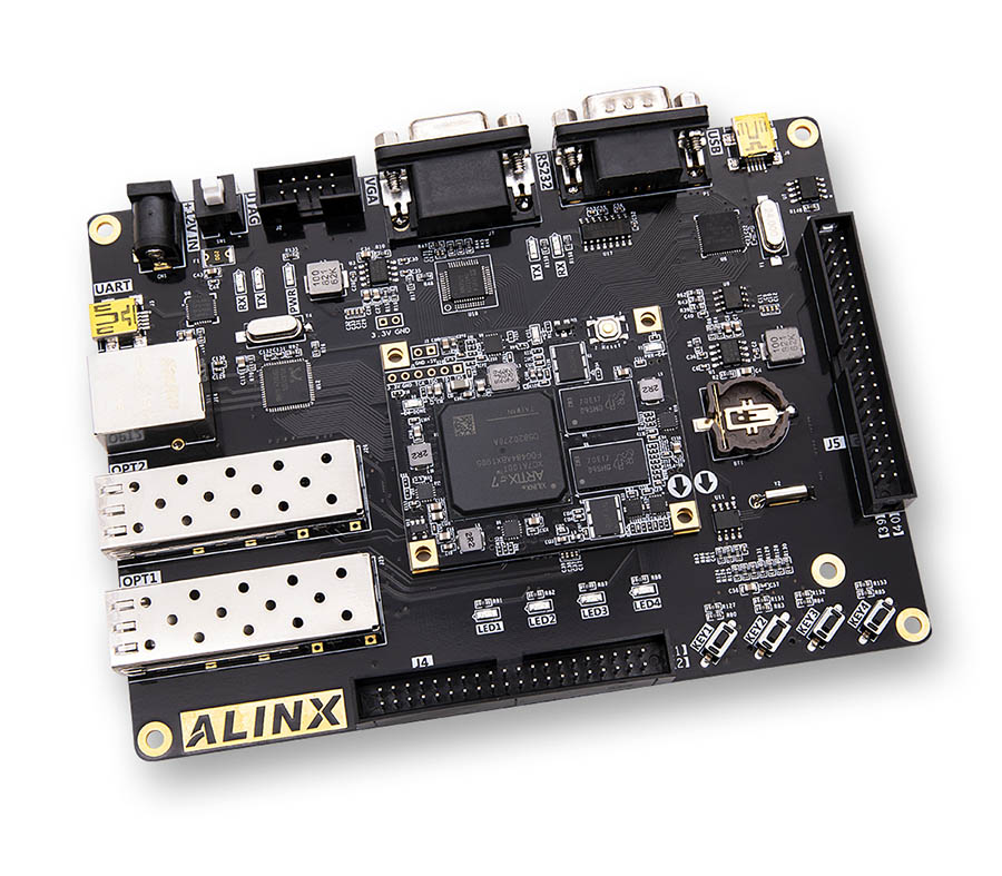 AMD XILINX Artix-7 SFP FPGA Development Board XC7A100T [AX7102] / 디바이스마트