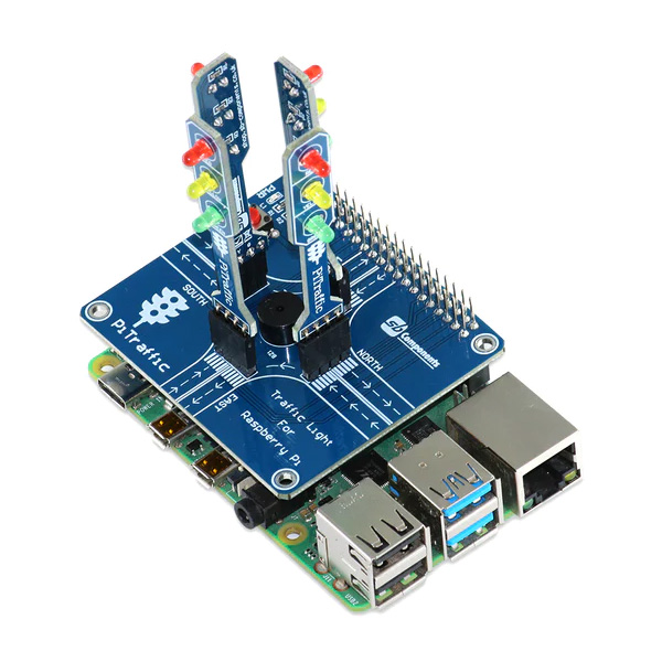 PiTraffic - Raspberry Pi Traffic Light Shield [SKU06977] / 디바이스마트