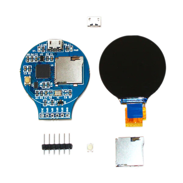 Roundy - Round LCD Board based on RP2040 [SKU24018] / 디바이스마트