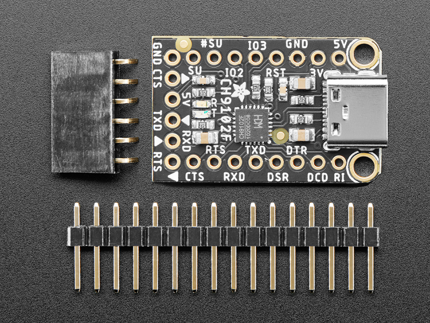 Adafruit WCH CH9102F Friend - USB to Serial Converter [ada-5568] / 디바이스마트