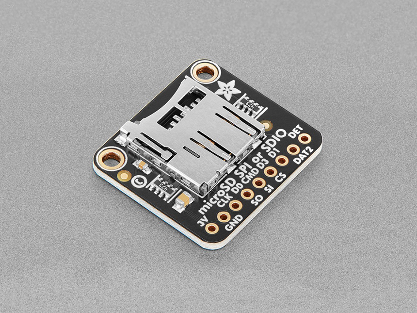 Socket Sdio Card Adafruit Micro SD SPI or SDIO Card Breakout Board - 3V ONLY! [ada-4682 ...