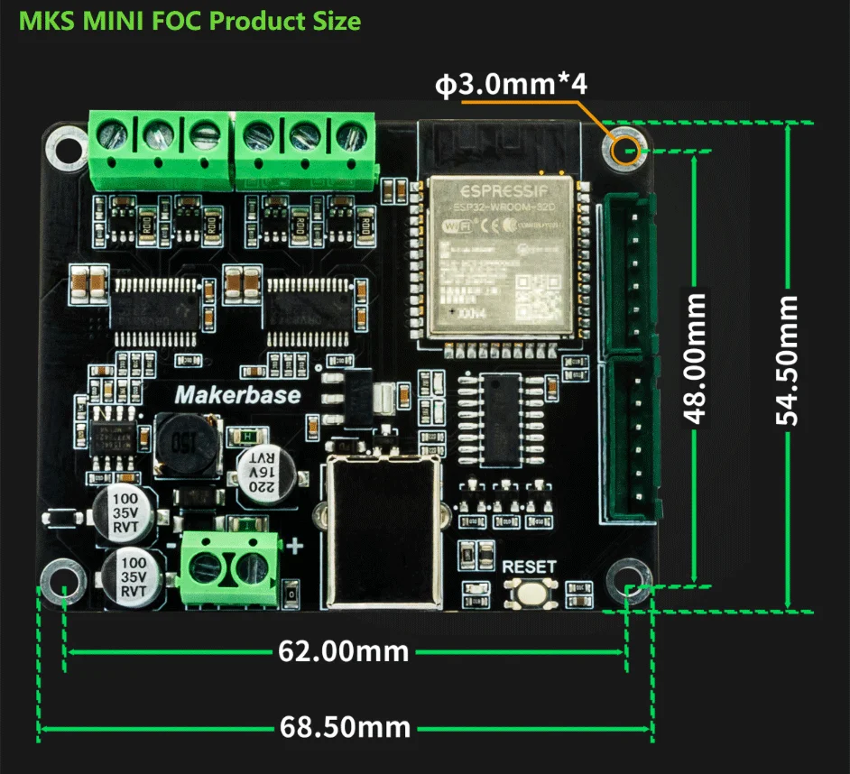 MINI FOC STM32 모터 드라이버 보드 / 디바이스마트