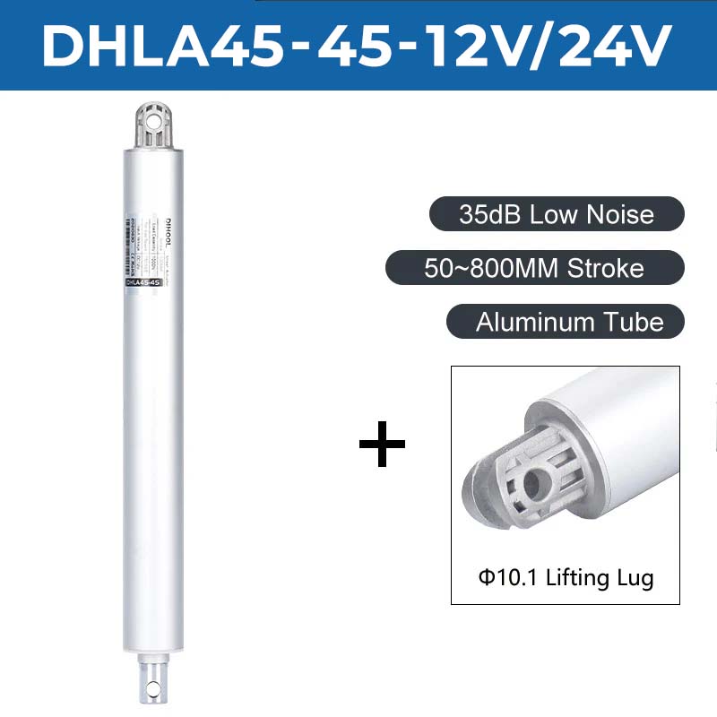 직선형 전동 리니어 액추에이터 Ø45 DC12V 800N (100mm / 8mm/S) [LA800-128100-45] / 디바이스마트