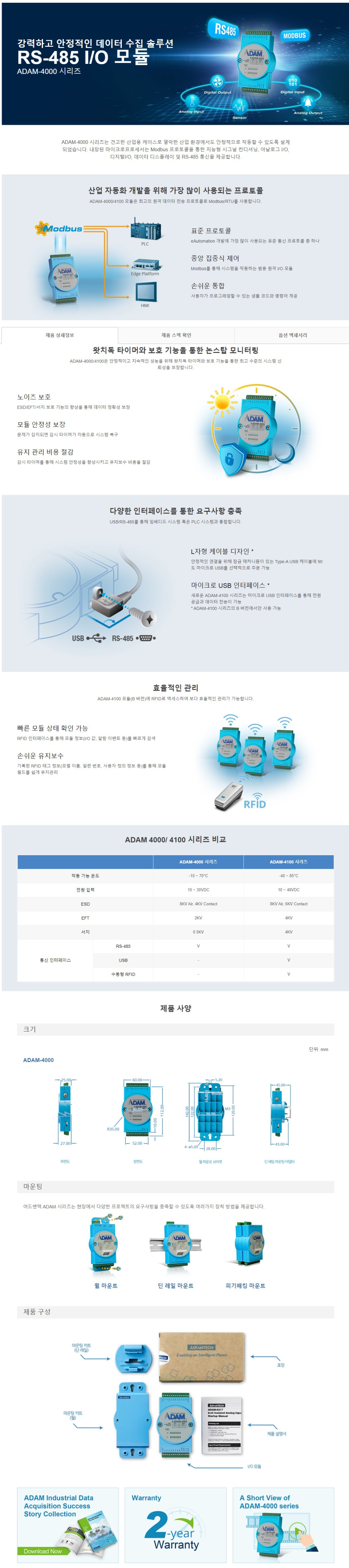 ADAM-6256-B 산업용 DAQ이더넷 16채널 디지털출력 모드버스 TCP 모듈 / 디바이스마트
