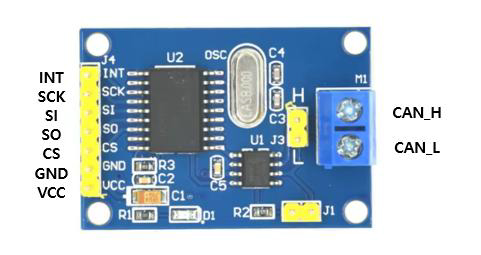 SPI2CAN Module (SPI to CAN for Arduino/MCU) / 디바이스마트