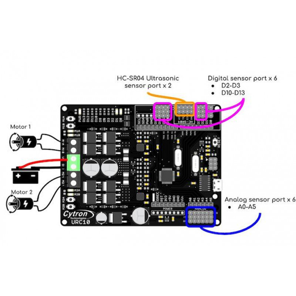 Sumo Robot Controller R1.1 [URC10] / 디바이스마트