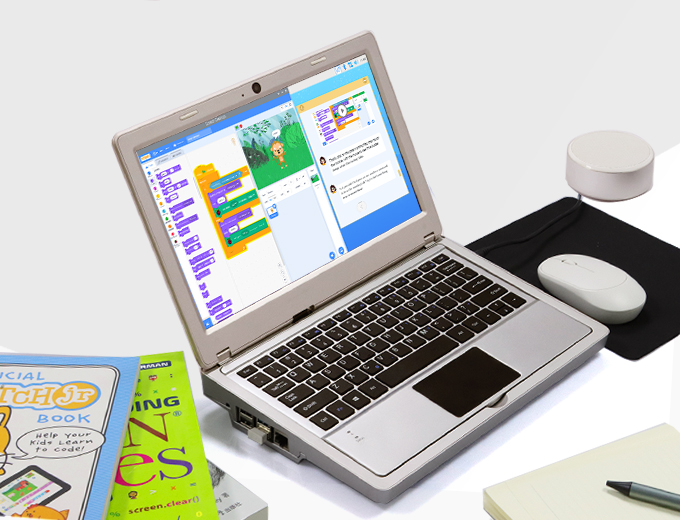 CrowPi2 - 올인원 라즈베리파이 노트북 및 STEM 학습 플랫폼 [SER35002P] / 디바이스마트