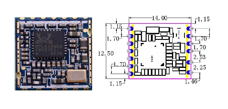 Wls 8939 KC인증 F89ESSM23-W2 (RTL8189ES 11n WIFI Module) / 디바이스마트