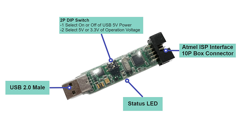 STK500 AVRISP 프로그래머 / 디바이스마트