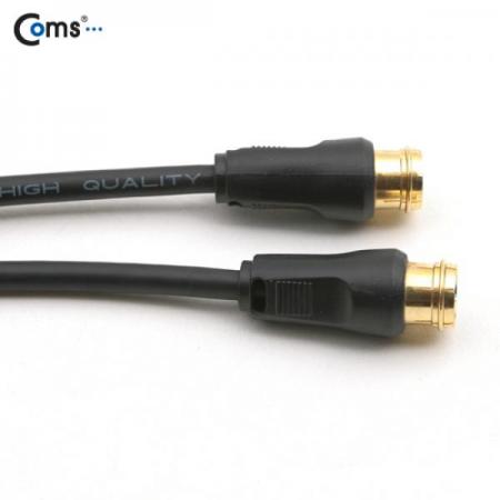 디바이스마트,케이블/전선 > 영상/음향 케이블 > S-Video/RCA1선/TV동축 케이블,Coms,안테나 케이블 일반 QUICK형 1.5M [AV0361],TV 동축 안테나 케이블 / 길이 : 1.5M / 색상 : 블랙