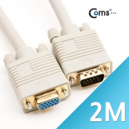 디바이스마트,케이블/전선 > 영상/음향 케이블 > D-SUB(RGB) 케이블,Coms,고급형 모니터 RGB 연장 케이블 1.8M [C0193],RGB 모니터 연장 케이블 / M-F 타입 / 길이 : 1.8M