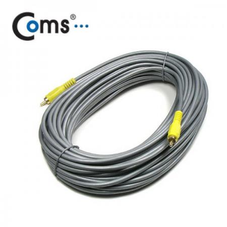 디바이스마트,케이블/전선 > 영상/음향 케이블 > 스테레오/RCA 케이블,Coms,RCA 1선 케이블10M (Coaxial) [AV1621],RCA 케이블 / M-M 타입 / 길이 : 10M / 색상 : 블랙