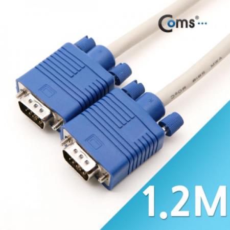 디바이스마트,케이블/전선 > 영상/음향 케이블 > D-SUB(RGB) 케이블,Coms,보급형 모니터 RGB 케이블 1.2M [C1111],M/M 타입