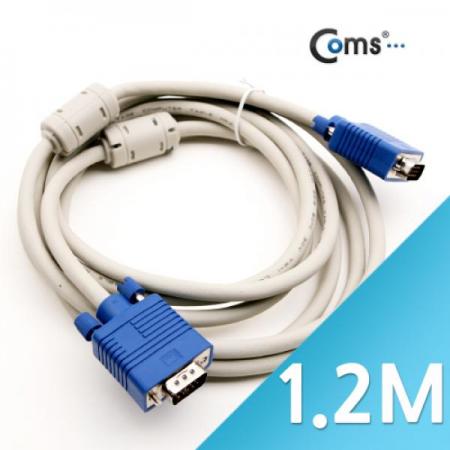 디바이스마트,케이블/전선 > 영상/음향 케이블 > D-SUB(RGB) 케이블,Coms,보급형 모니터 RGB 케이블 1.2M [C1111],M/M 타입