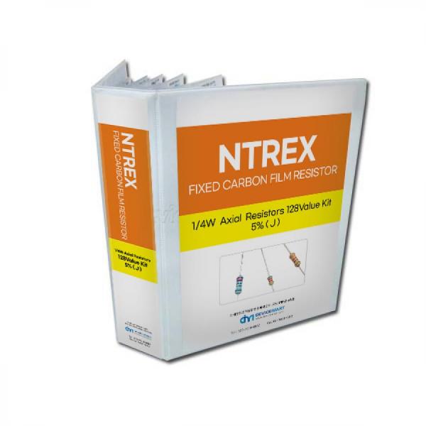 디바이스마트,RLC/수동소자 > 엔지니어 샘플키트 > 저항 키트 > 막대저항 키트,디바이스마트,NT-1/4W Axial Resistors 128Value Kit 5%(J),막대저항 1/4W,5%오차 (J급), 128종 디자인키트, 각각의 저항값마다 50개씩 포장되어있습니다(0Ω ~ 10MΩ). 자세한 스펙쉬트첨부. 한번에 쓰기 편리한 패키지타입, 책처럼 꽂아놓고 사용하시면 됩니다.