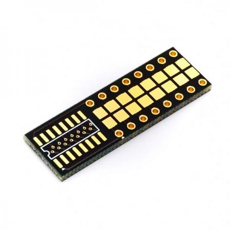 디바이스마트,커넥터/PCB > PCB기판/관련상품 > IC 변환기판 > SOP/TSOP 변환기판,NulSom Inc.,NS-SOP16 (SOP16 to DIP 변환보드),SOP16 타입을 브레드보드에 부착 할 수 있도록 2.54mm Pitch DIP 타입으로 변환해주는 변환용 기판