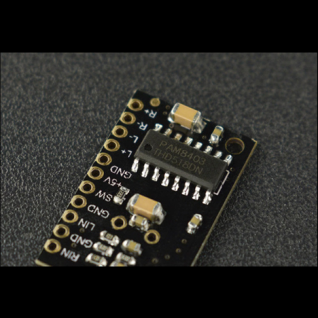 디바이스마트,MCU보드/전자키트 > 음악/앰프/녹음 > 앰프/증폭,DFROBOT,3W 미니 오디오 스테레오 앰프 [DFR0119],스테레오 서라운드 사운드 구현 가능 / 입력 전원 3.6-5V / 파워 3W / 핀 간격 2.54mm / 24.5x15.5x3mm