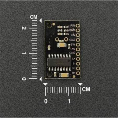 디바이스마트,MCU보드/전자키트 > 음악/앰프/녹음 > 앰프/증폭,DFROBOT,3W 미니 오디오 스테레오 앰프 [DFR0119],스테레오 서라운드 사운드 구현 가능 / 입력 전원 3.6-5V / 파워 3W / 핀 간격 2.54mm / 24.5x15.5x3mm