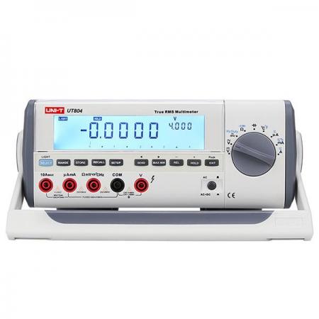 디바이스마트,계측기/측정공구 > 전기/전자 계측기 > 탁상형멀티미터,UNI-T,디지털 멀티미터 UT804,디지털 멀티미터 240×105×310mm/  40000카운트 DC전압, AC전압, DC전류, AC전류, 저항값, 캐패시턴스, 주파수, 온도( -40℃ ~ +1000℃)측정