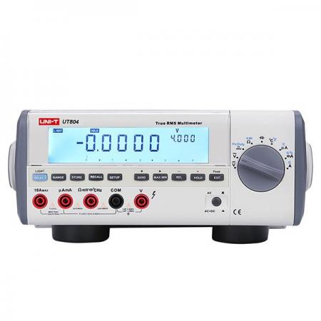 디바이스마트,계측기/측정공구 > 전기/전자 계측기 > 탁상형멀티미터,UNI-T,디지털 멀티미터 UT804,디지털 멀티미터 240×105×310mm/  40000카운트 DC전압, AC전압, DC전류, AC전류, 저항값, 캐패시턴스, 주파수, 온도( -40℃ ~ +1000℃)측정