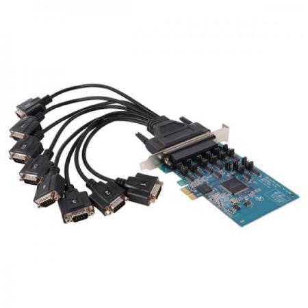 디바이스마트,컴퓨터/모바일/가전 > 네트워크/케이블/컨버터/IOT > 컨트롤러/확장카드 > 시리얼 확장카드,시스템베이스,Multi-8C/PCIe COMBO (케이블 포함),SB16C1052PCI를 장착한 시리얼 통신 카드입니다. PCI 버스 전용 UART로 세계 최대 크기의 256-바이트 사이즈를 가진 송수신 FIFO를 가졌으며, 통신 속도 921.6Kbps에서도 오버런을 발생시키지 않는 성능을 보유하고 있습니다.