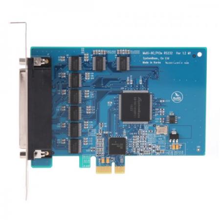 디바이스마트,컴퓨터/모바일/가전 > 네트워크/케이블/컨버터/IOT > 컨트롤러/확장카드 > 시리얼 확장카드,시스템베이스,Multi-8C/PCIe RS232 (케이블 포함),SB16C1052PCI를 장착한 시리얼 통신 카드입니다. PCI 버스 전용 UART로 세계 최대 크기의 256-바이트 사이즈를 가진 송수신 FIFO를 가졌으며, 통신 속도 921.6Kbps에서도 오버런을 발생시키지 않는 성능을 보유하고 있습니다.