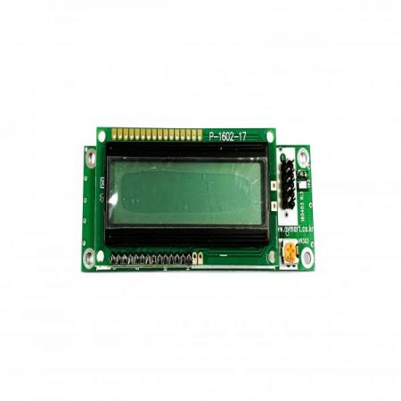 디바이스마트,MCU보드/전자키트 > 디스플레이 > LCD/OLED,(주)케이 벨,LCD1602모듈ASSY( 2 line 12 characters)),콘트라스트 조절 SVR 과 FC 10 pin 콘넥터가 실장 된 16 characters X 2Line Lcd 모듈.