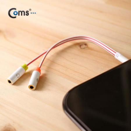 디바이스마트,컴퓨터/모바일/가전 > 스마트폰/스마트기기 > 케이블/젠더 > 기타 케이블,Coms,[SP302] Coms 스마트폰 이어폰/마이크 연장 케이블 15cm,