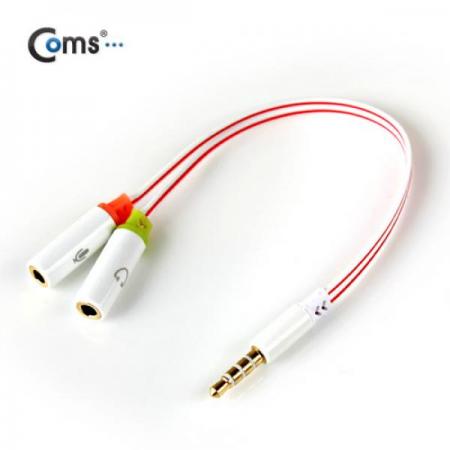 디바이스마트,컴퓨터/모바일/가전 > 스마트폰/스마트기기 > 케이블/젠더 > 기타 케이블,Coms,[SP302] Coms 스마트폰 이어폰/마이크 연장 케이블 15cm,