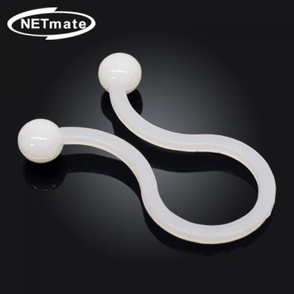 NETmate 케이블 정리용 트위스트 케이블 타이 (화이트/100EA) 13.3mm [NMT-TL13]||