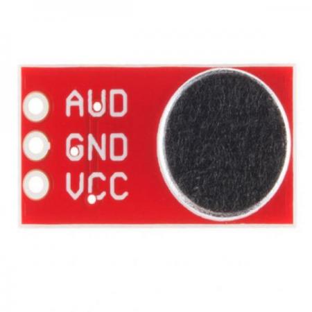 디바이스마트,MCU보드/전자키트 > 음악/앰프/녹음 > 앰프/증폭,SparkFun,SparkFun Electret Microphone Breakout [BOB-12758],2.7V~5.5V 에서 사용 가능하며, 음성 소리를 100배 증폭해주는 OPAMP 모듈입니다.