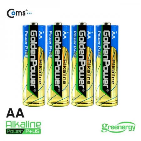 디바이스마트,전원/파워/배터리 > 배터리/배터리홀더 > 일회용건전지 > AA형 건전지,골든파워,알카라인 건전지, AA 사이즈,1.5V [GP503],제조사 : 골든파워 / AA형 / LR6 / 전압 : 1.5V / 알카라인 Alkaline / 수량 : 4개 / 포장 : 벌크 포장