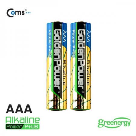 디바이스마트,전원/파워/배터리 > 배터리/배터리홀더 > 일회용건전지 > AAA형 건전지,골든파워,알카라인 건전지, AAA 사이즈,1.5V [GP500],제조사 : 골든파워 / AAA형 / LR03 / 전압 : 1.5V / 알카라인 Alkaline / 수량 : 2개 / 포장 : 벌크 포장